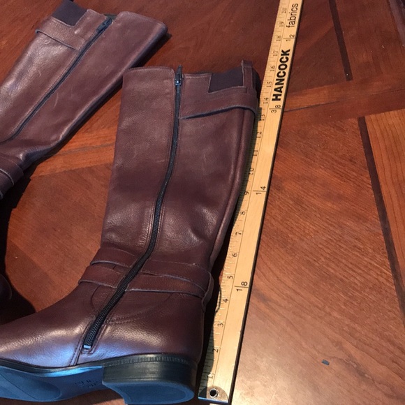 Naturalizer brown leather riding boots size 7.5M - Picture 3 of 16